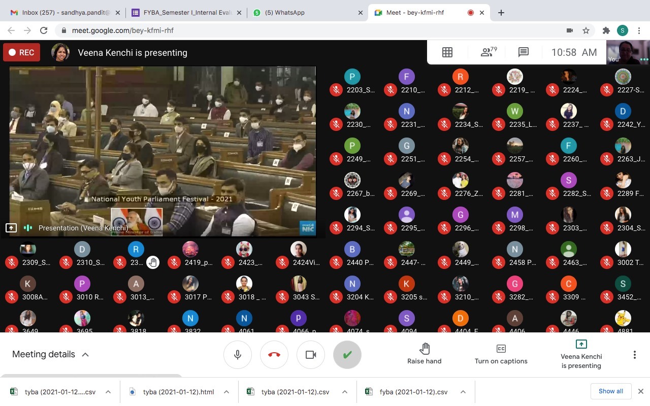 Live Telecast of National Youth Parliament Festival- valedictory function 2021